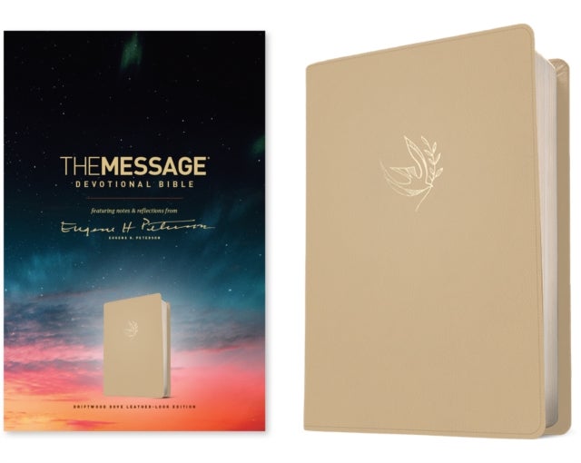 The Message Devotional Bible (Leather-Look, Driftwood Dove) - Featuring Notes and Reflections from Eugene H. Peterson