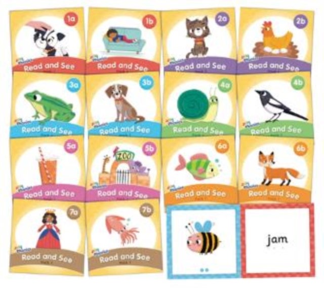 Jolly Phonics Read and See, Pack 1 - in Precursive Letters (British English edition)