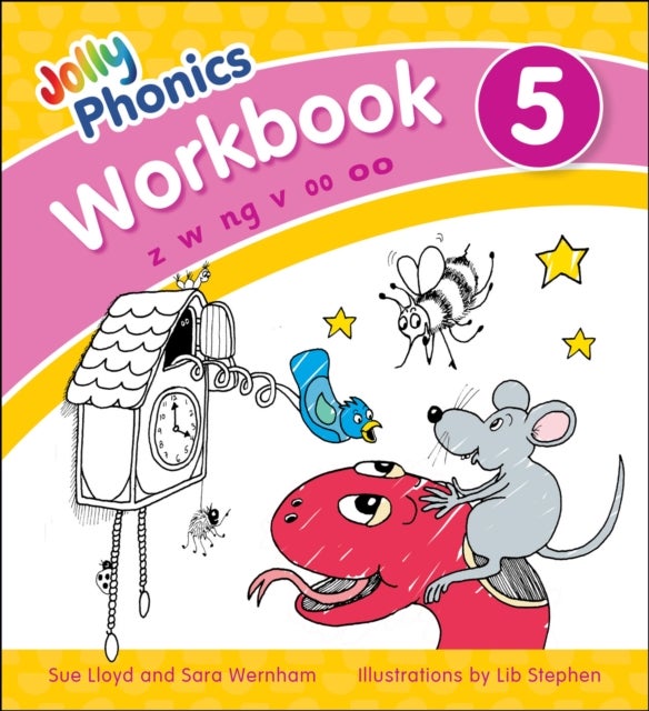 Jolly Phonics Workbook 5 - in Precursive Letters (British English edition)