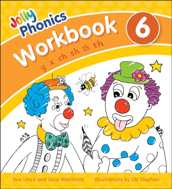 Jolly Phonics Workbook 6 - in Precursive Letters (British English edition)