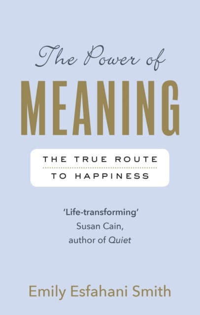 The Power of Meaning - The true route to happiness