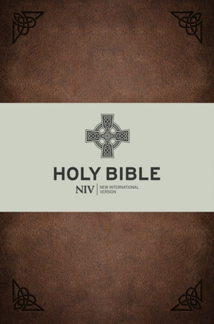 NIV Celtic Bible - Brown Rustic Leather-touch cover