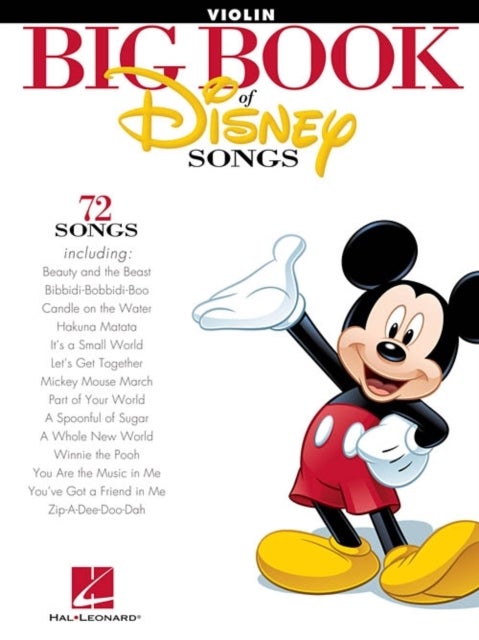 The Big Book of Disney Songs - 72 Songs - Violin