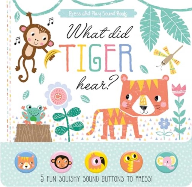 What Did Tiger Hear? - 5 Fun Squishy Sound Buttons To Press!