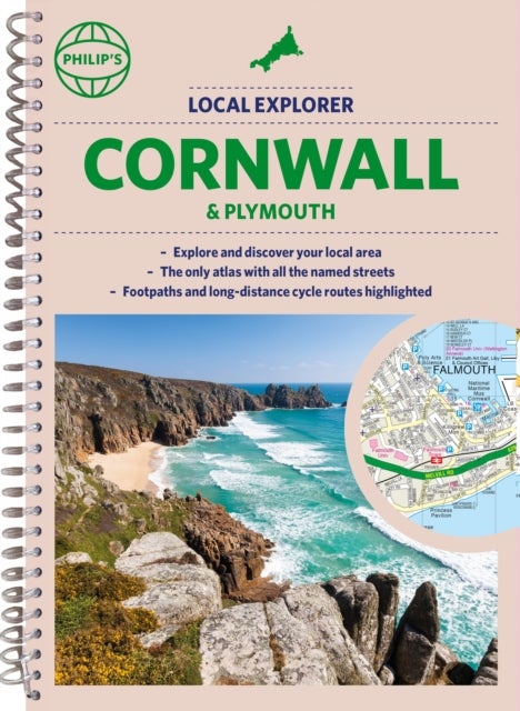 Philip's Local Explorer Street Atlas Cornwall & Plymouth - (Spiral binding)