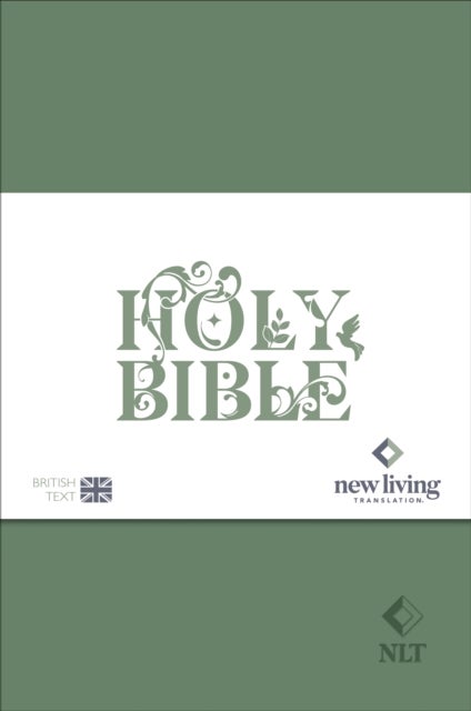 NLT Holy Bible, Sage Green Flexiback, Leather-Feel, Debossed Detailing, British Text, NLT New Living Translation, Flexiback, Standard size - New Living Translation, British Text Version in Green Soft-tone Flexiback Binding