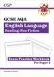 New GCSE English Language AQA Reading Non-Fiction Exam Practice Workbook