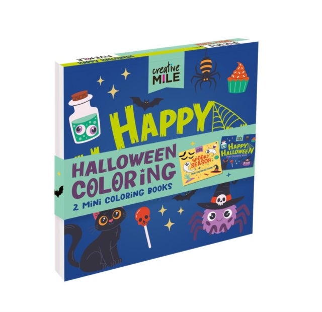 2 Pack Mini Colouring Book Happy Halloween