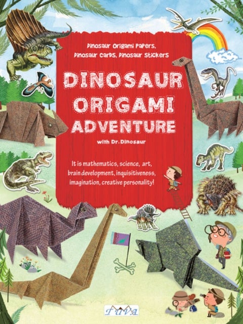 Dinosaur Origami Adventure with Dr. Dinosaur - Dinosaur Origami Papers, Dinosaur Cards and Stickers