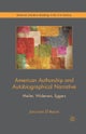 American Authorship and Autobiographical Narrative