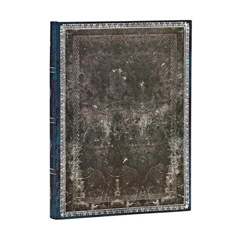 Midnight Steel Midi Lined Hardcover Journal, 144pg, 120GSM, Old Leather Classics by Paperblanks (Old Leather Collection)