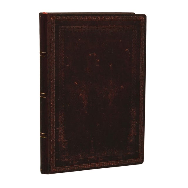 Black Moroccan Bold Mini Unlined Softcover Journal, 240pg, 100GSM by Paperblanks (Old Leather Collection)
