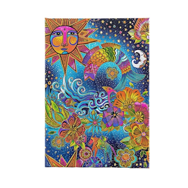 Celestial Magic Midi Lined Hardcover Journal, 144pg, 120GSM, Laurel Burch Collection by Paperblanks (Whimsical Creations)