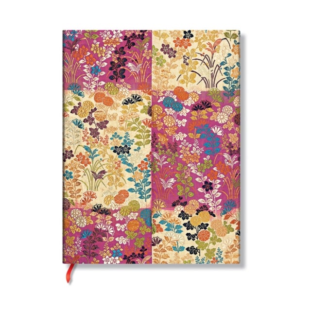 Kara-ori Pink Mini Lined Softcover Journal, 208pg, 80GSM by Paperblanks (Japanese Kimono)