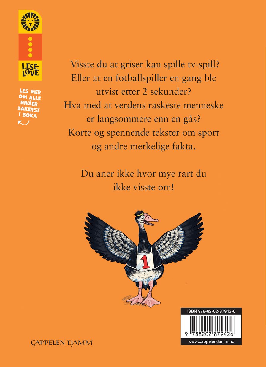 Rare fakta om sport og sånn