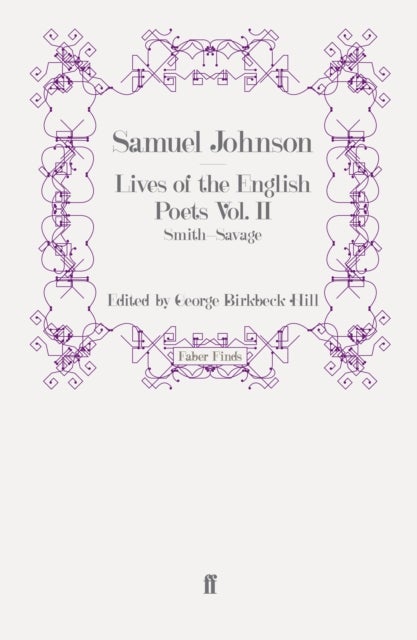 Lives of the English Poets Vol. II - Smith-Savage