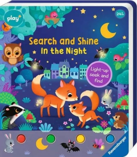Ravensburger Play+ Infant & Toddler - Search and Shine In the Night - Light-up, seek and find