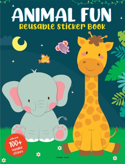 Animal Fun Reusable Sticker Book for Children