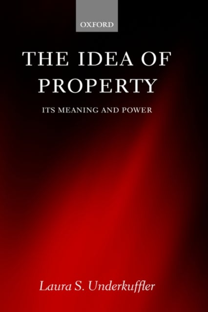 The Idea of Property - Its Meaning and Power