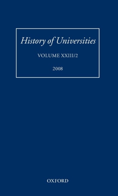 History of Universities - Volume XXIII/2