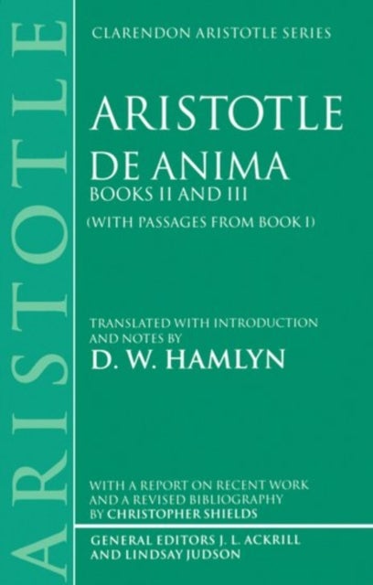 De Anima - Books II and III (with passages from Book I)