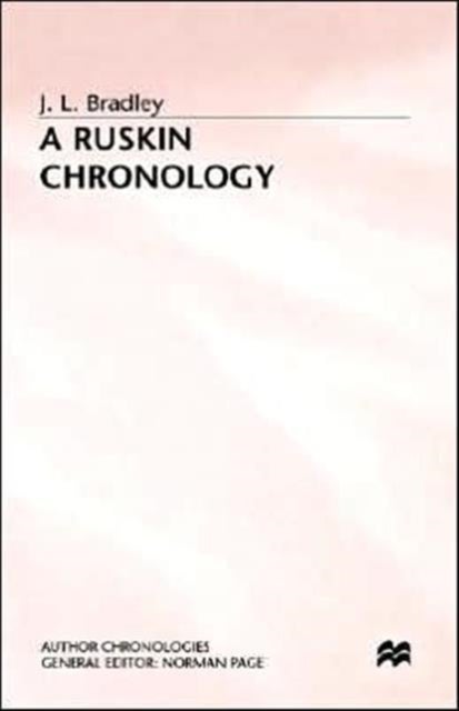 Ruskin Chronology