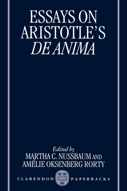 Essays on Aristotle''s De Anima