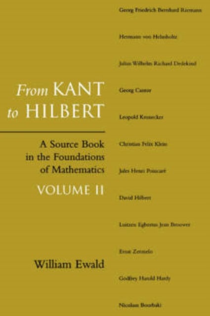From Kant to Hilbert Volume 2