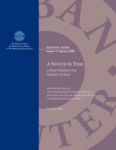 Switch in Time - A New Strategy for America in Iraq