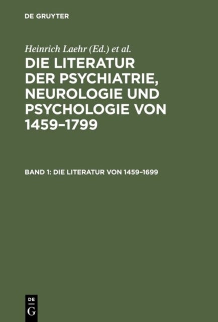 Die Literatur von 1459¿1699