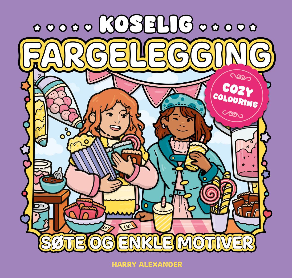 Koselig fargelegging - søte og enkle motiver