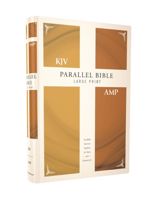 KJV, Amplified, Parallel Bible, Large Print, Hardcover, Red Letter - Two Bible Versions Together for Study and Comparison