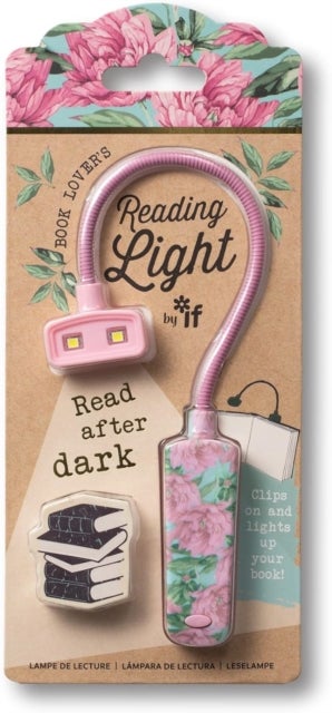 Boklys book lover's rosa blomster