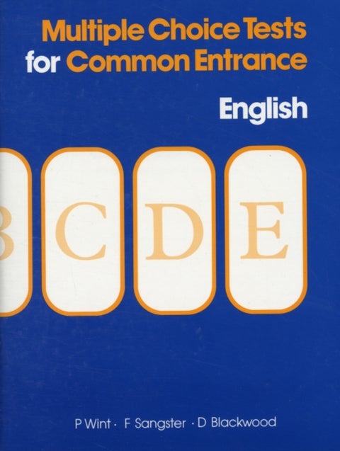 Multiple Choice Tests for Common Entrance - English