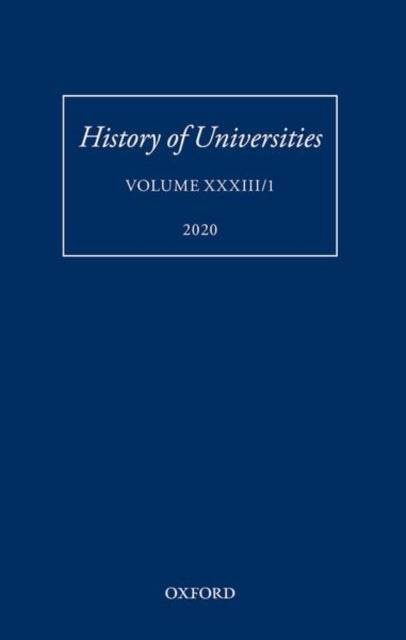 History of Universities - Volume XXXIII/1