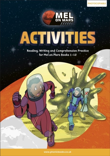 Phonic Books Mel on Mars Activities - Adjacent consonants and consonant digraphs, suffixes -ed and -ing