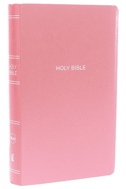 NKJV, Gift and Award Bible, Leather-Look, Pink, Red Letter, Comfort Print - Holy Bible, New King James Version