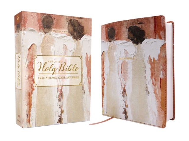 Amplified Holy Bible, Anne Neilson Angel Art Series, Double-Column Journal Edition, Leathersoft, Blush