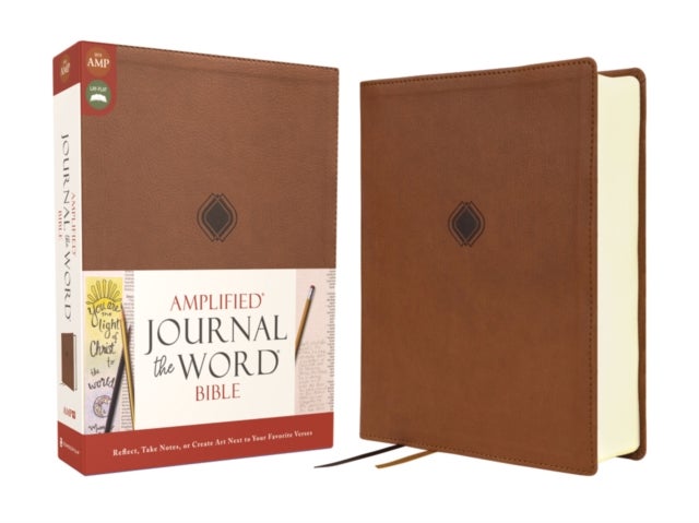 Amplified Journal the Word Bible, Double-Column Journal Edition, Leathersoft, Brown: Reflect, Take Notes, or Create Art Next to Your Favorite Verses - Reflect, Take Notes, or Create Art Next to Your Favorite Verses