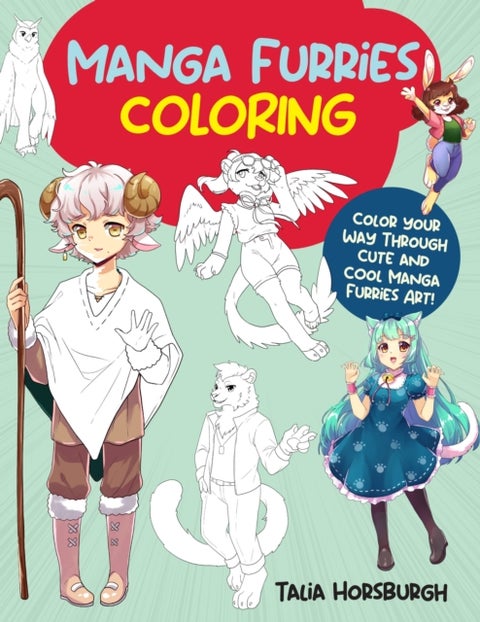 Manga Furries Coloring - Color your way through cute and cool manga furries art!