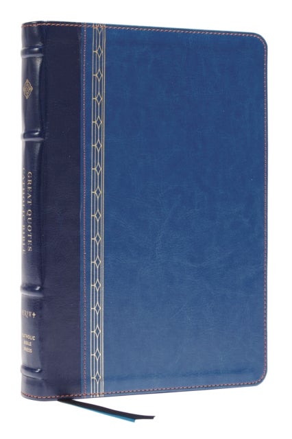 NRSVCE, Great Quotes Catholic Bible, Leathersoft, Blue, Comfort Print - Holy Bible