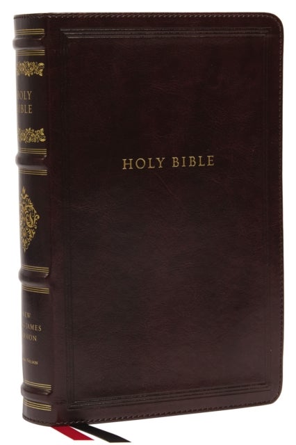 NKJV, Personal Size Reference Bible, Sovereign Collection, Leathersoft, Brown, Red Letter, Thumb Indexed, Comfort Print - Holy Bible, New King James Version