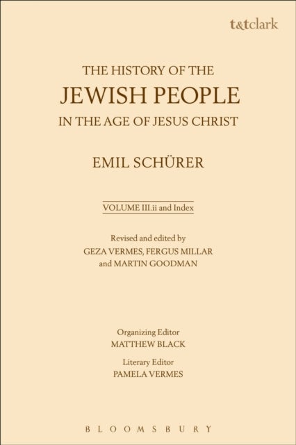 History of the Jewish People in the Age of Jesus Christ: Volume 3.ii and Index