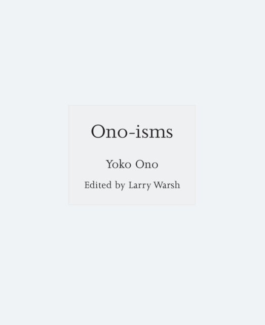 Ono–isms