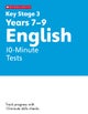 KS3 English 10-Minute Tests Years 7-9 with answers.