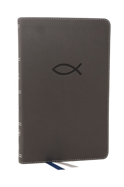 NKJV, Thinline Bible Youth Edition, Leathersoft, Gray, Red Letter, Comfort Print - Holy Bible, New King James Version
