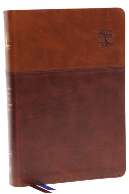 NKJV, Matthew Henry Daily Devotional Bible, Leathersoft, Brown, Red Letter, Thumb Indexed, Comfort Print - 366 Daily Devotions by Matthew Henry