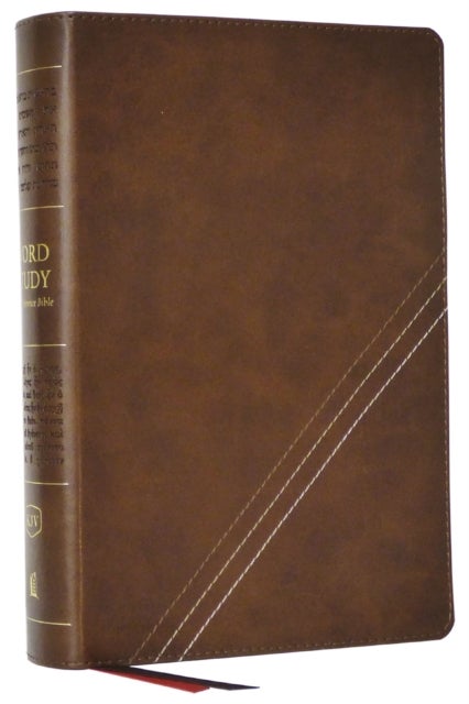 KJV, Word Study Reference Bible, Leathersoft, Brown, Red Letter, Comfort Print - 2,000 Keywords that Unlock the Meaning of the Bible