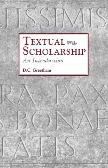 Textual Scholarship - An Introduction