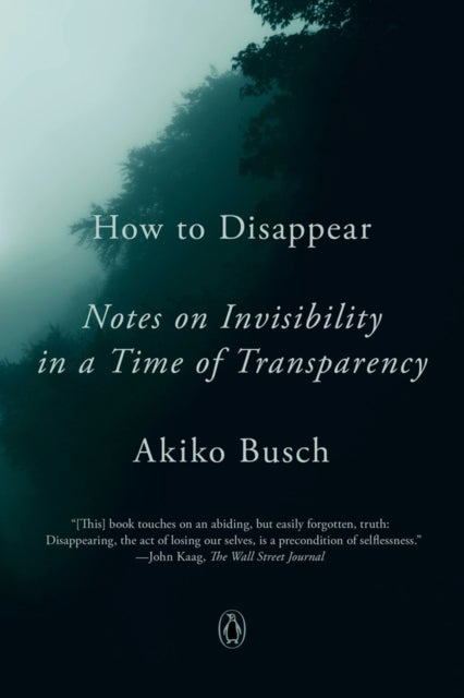 How to Disappear - Notes on Invisibility in a Time of Transparency